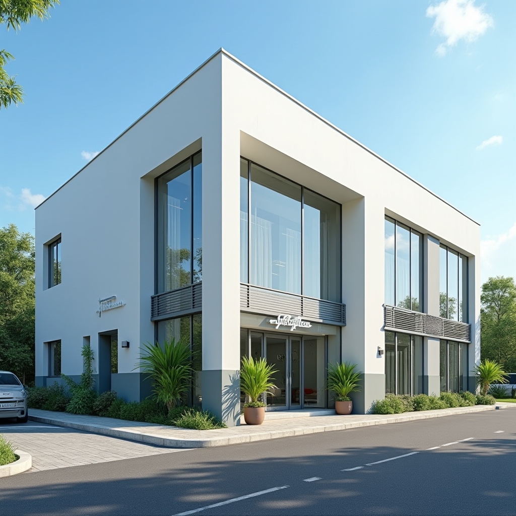 Inforytica office building in Tacloban City, Leyte with modern exterior